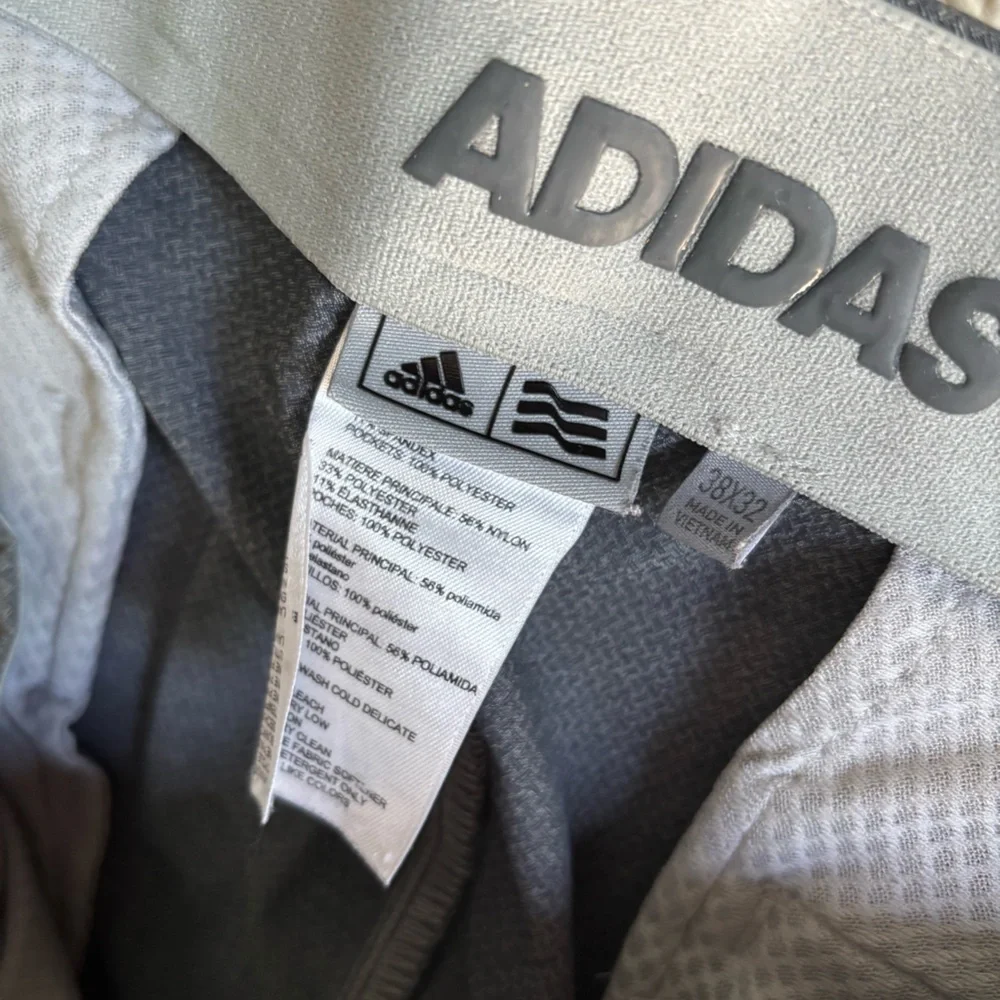 Adidas Performance Activewear Trouser Gray Size 38 Lightweight Casual Golf Pants